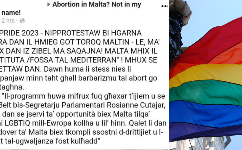  Isejjaħ Persuni LGBTIQ “Żibel” u “Ħmieġ” Wara L-Aħbar Tal-EuroPride 2023