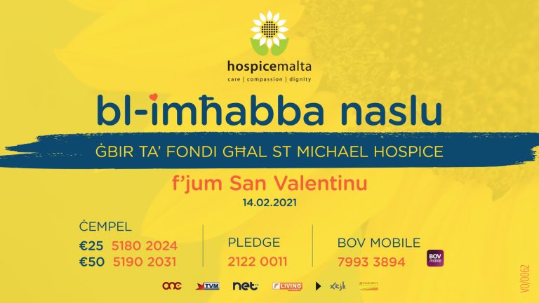  F’Jum San Valentinu, Għin lil Hospice!