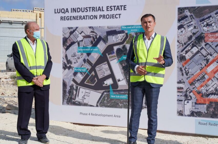  €5.5 Miljun Fil-Bini Ta’ Toroq Ġodda U Titjib Fiż-Żona Industrijali Ta’ Ħal Luqa