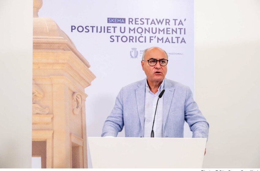  Fondi Biex Jiġu Restawrati Għaxar Postijiet U Monumenti Storiċi