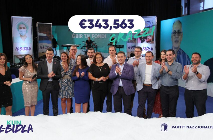  Il-PN Jiġbor €343,563 Waqt Maratona Ġbir Ta’ Fondi