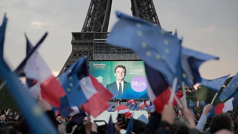 Fi Franza Macron Elett Mill-Ġdid President B’Aktar Minn 58% Tal-Voti