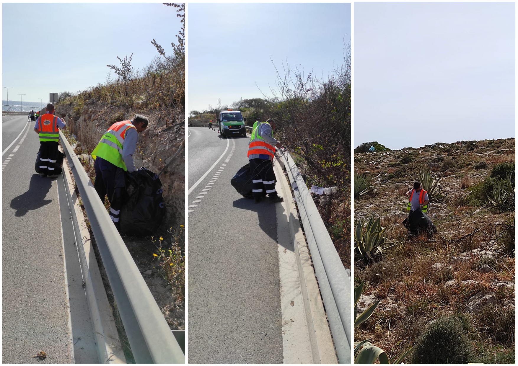 Ħaddiema B’Tindif Mill-Kwantità Kbira Ta’ Plastik Li Nfirex Madwar Il ...