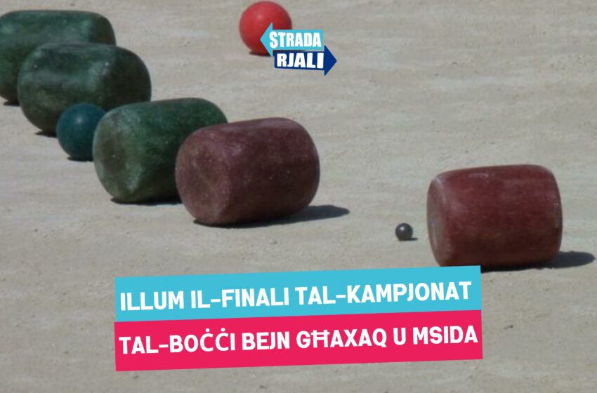  Illum il-finali tal-kampjonat tal-boċċi bejn Għaxaq u Msida